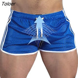 Men Shorts Fitness Bodybuilding Shorts Mens Mesh Breathable Quick Drying Fashion Casual Joggers Sportswear 618-1-Outfit