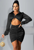 Party Sexy Cut Out Ruched Bodycon