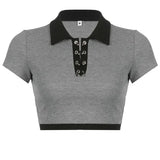 Angel Printed Short Sleeve Crop Top T Shirt Women Summer Clothes Cute Print T-shirt Ladie Streetwear Tee Shirt