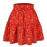 Floral Print Short Skirts Women 2022 New Fashion Casual Plus Size High Waist Skirt Female Boho Beach Sexy Mini