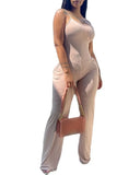 Independent Station Spring And Summer Fashion Printing Suspender Conjoined Trousers Spot-Outfit