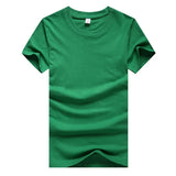New Men Solid Color T Shirt Mens T-shirts Summer Skateboard Boy Tee Multi Color Casual Tops Simple
