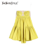 Backless Sexy Vest For Women Strapless Sleeveless Slim Korean Ruched Vests Female Fashion New Clothing