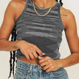 Tank Top Summer Knit Crop Top Women Sleeveless Basic T Shirts Casual Bodycon Vest Green Streetwear Vintage 90s