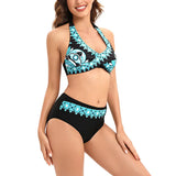 Split Sexy Swimsuit Print