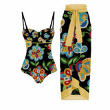 Toloer One-Piece Bikini Suit Women's Bikini Three-Piece