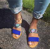 Shoes Woman Sandals Gladiator Sandals Women 2021 Slippers Beach Shoes Flat Sandals Leopard Sandalias