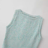 New Sleeveless Knitted Slim Mini Dress 6427020-Outfit