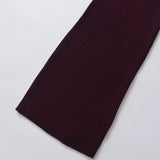 Homemade New Women's Classic Rib Rug Knitted Long Dress
