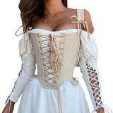 Autumn Women's New Fashioned Fish Bone Waist Corset With Sleeveless Sexy