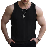 Men's New Summer Sleeveless Knit Dresses Men's Sleeveless Knitted