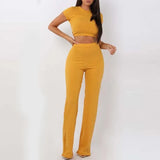Knitted Sweat Suits Women Matching Sets Long Sleeve Hoodie+wide-legged Pants Loungewear Sweater Set Two Piece