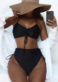 Draw String Lace-Up Two Piece