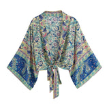 Print Collar Batwing Sleeve Bohemian