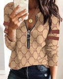 Spring And Summer New Women's Explosive Ebay Zipper Commuting Long-Sleeved