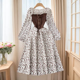 Dress With French Bumpy Dress Broken Floral Dress Color Two Pieces Of Sweet Fake Dress Long