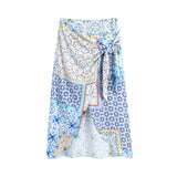 Women's Tight Waist Full Embroidery Skirt