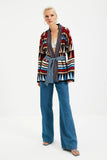 Trendyol Lacing Detailed Jacquard Knitwear Cardigan