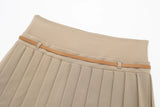 New Spring Style Wide-Pleated Thin Waistband Decorated With A Hundred-Suit Skirt 7385402-Outfit
