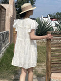 New Silk Dress Women's French Temperament Style Three-Dimensional Embroidered Doll Dress Shenzhen Nanyou Women's