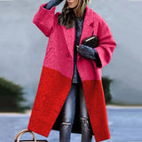 New 2025 Autumn Women's Long-Sleeved Collar Coat Prints The Long