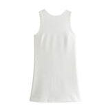 New Bow Knot Bare-Back Mini Dress 2844822-Outfit
