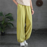 Old Dad Lantern Pants Women Spring And Autumn High-Waisted Women's Trousers Loose Cotton Trousers Halen Trousers Wide Leg