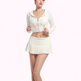 2025 New French Open Shoulder Long Sleeve Design Knitting Wool Repair Outside The Dress
