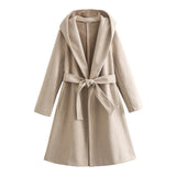 New Autumn Style Hooded Woolen Coat 8372306800-Outfit