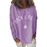 New Autumn And Winter Women's T-Shirt 2023 Is A Hot Seller Of Printed Diamond-Encrusted Round Collar Long-Sleeved Sweaters-Outfit