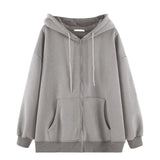 Women's Jacket Coat Hip Hop Y2K Angel Dark Print Hoodies Coat Streetwear Autumn Punk Zip Up Hooded Sweatshirt