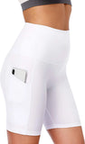 Shorts Pocket Five Points Female Fitness Training Running Cycling Tight Exercise Shorts-Outfit