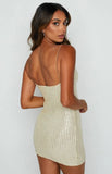 Sexy Sequins Straps Sleeveless Mini