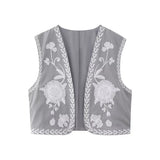 New Simple Embroidered Cardigan Vest 6895023-Outfit