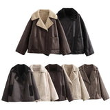 Women's Dress 2025 New Fashion Autumn And Winter Fur One-Piece Jacket