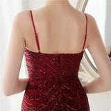 Shining Sequins V Neck Strapless Slim Formal Cocktail Party