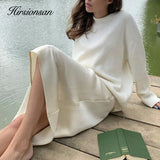 Elegant Satin Side Zipper Solid Skirts Women Casual High-Waist Silk Skirt Chic Mid-Calf Length A-Line Skirt for