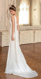 Red Romantic Off-the-shoulder Three Quarter Sleeves Patchwork Lace Silt A-line Evening