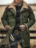 Autumn And Winter Men's Coat Velvet Jacket More Pocket Coat More