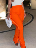 Orange Casual Fringe