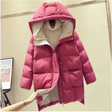 Winter Women Jacket Coats Parkas Women Down Cotton Hooded Overcoat Thick Warm Plus size Female Long Cotton Padded