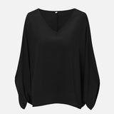 Sleeve V Neck Linen Cotton Women Blouse Kink Oversize Solid Chiffon Irregular Loose Ladies Blouses 2021 Summer