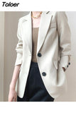 Lady Loose Blazer Jacket Women 2023 Spring Autumn Solid Casual Blazers Design Style Chic Temperament Clothings