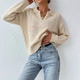 Long Striped Knitted Cardigan Large Version Of Loose Long-Sleeved Sweater Coat