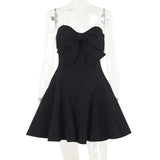 Autumn 2025 New Temperament Sexy Body-Body Butterfly Brae Short Dress