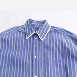 Spring Style Poplin Shirt With Stitched Stripes And Loose Version 2099079-Outfit