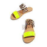 Shoes Woman Sandals Gladiator Sandals Women 2021 Slippers Beach Shoes Flat Sandals Leopard Sandalias