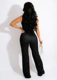 Sexy Zipper One Shoulder Sleeveless