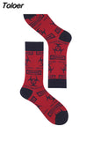 Harajuku Style Men Socks Black White Plaid Dot Cat Pattern Happy Socks New 2023 Hip Hop Combed Cotton