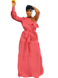 One Shoulder Long Sleeve with Single